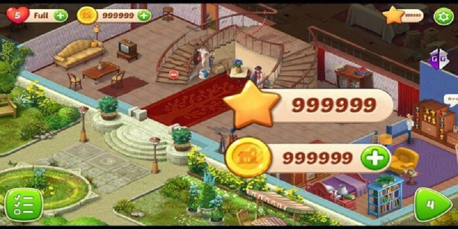Homescapes Stars and Coins